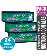 Absorbex Nocturna Pack x3 24 UNIDADES SAGRIN