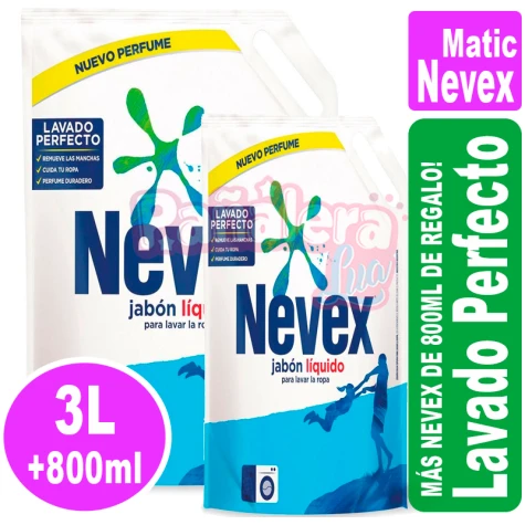 Nevex Matic Lavado Perfecto 3L + 800ml NEVEX