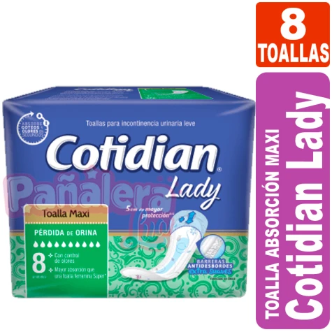 Cotidian Lady x 8 Absorción Maxi COTIDIAN