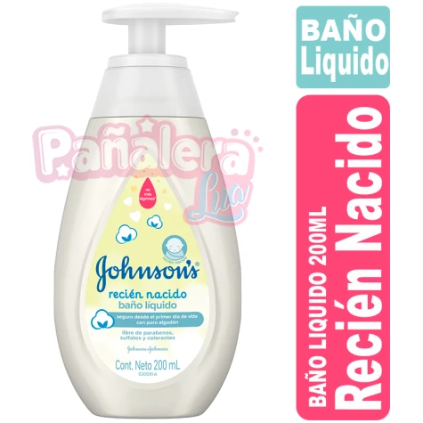 Johnsons Baby Baño Liquido 200ml Recién Nacido JOHNSON