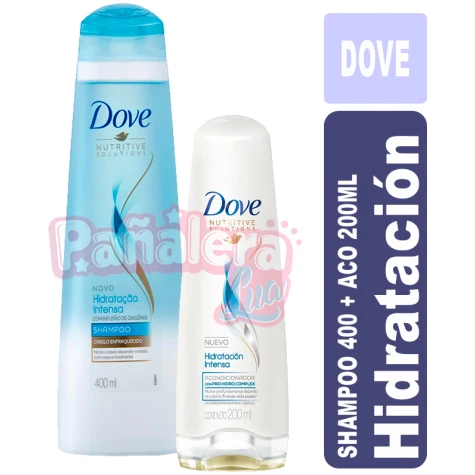 Dove Hidratación Intensa Shampoo 400ML + Aco 200ML DOVE