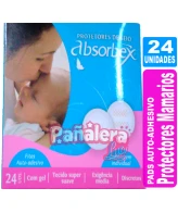 Protectores Mamarios Absorbex x 24 con Adhesivo SAGRIN