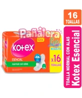 Kotex Esencial Normal con Alas x 16 KOTEX