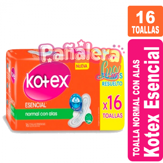 Kotex Esencial Normal con Alas x 16 KOTEX