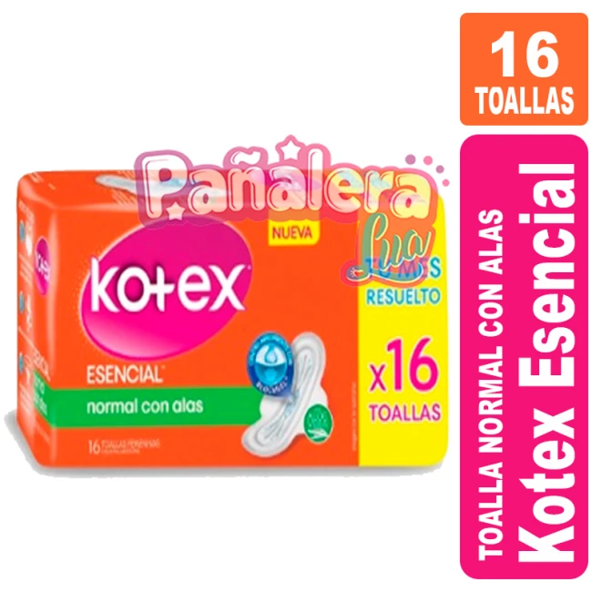 Kotex Esencial Normal con Alas x 16 KOTEX