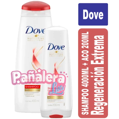 Dove Shampoo 400ml + Aco 200ml Regeneración Extrema DOVE