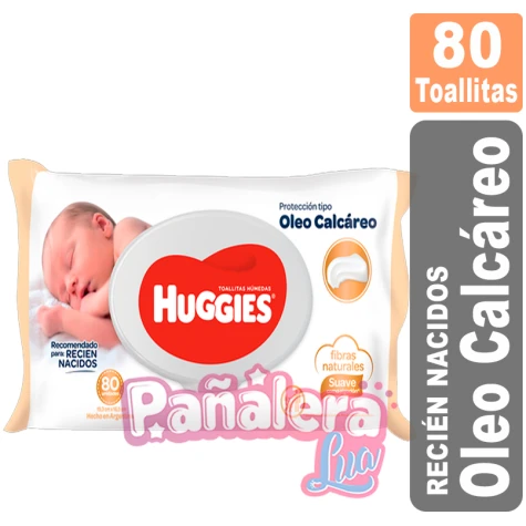 Huggies Toalla Humeda x 80 con Oleo Calcareo