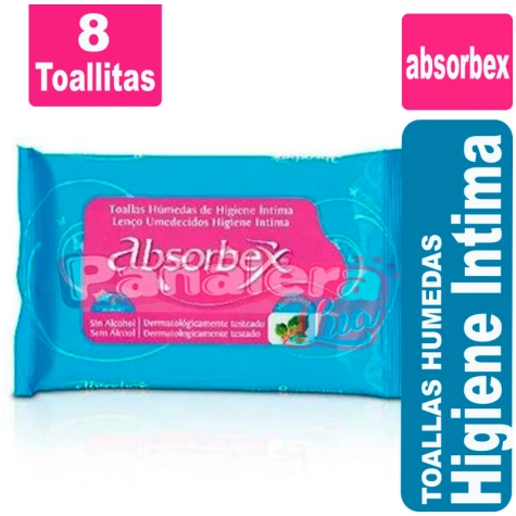 Absorbex Toallas humedas Intimas x 8