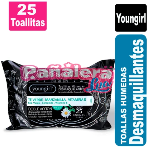 Youngirl Toallas Humedas Desmaquillantes x 25