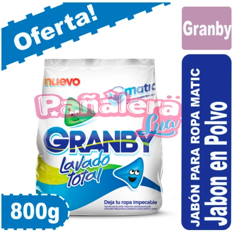 Granby Jabon en Polvo Matic 800g