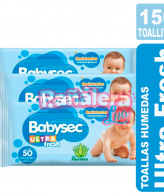 Babysec Ultra x 150 toallitas humedas BABYSEC