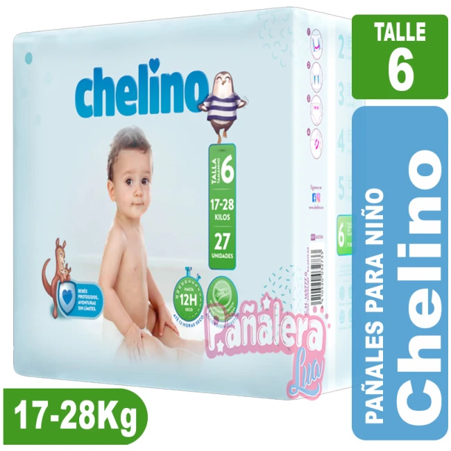 Chelino Premium Talle 6 x27 unidades