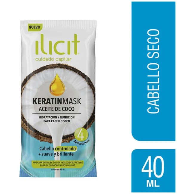 ilicit mascara capilar con aceite de coco