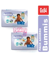 BUMMIS PAÑALES PARA BEBE TALLE G POR 84 PAÑALES