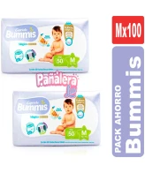 BUMMIS PAÑALES PARA BEBE TALLE MEDIANO POR 100 PAÑALES