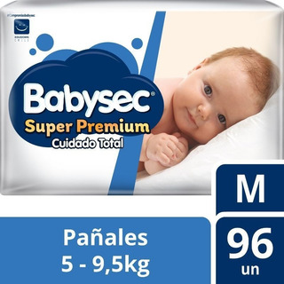 babysec super premium mediano por 96 pañales