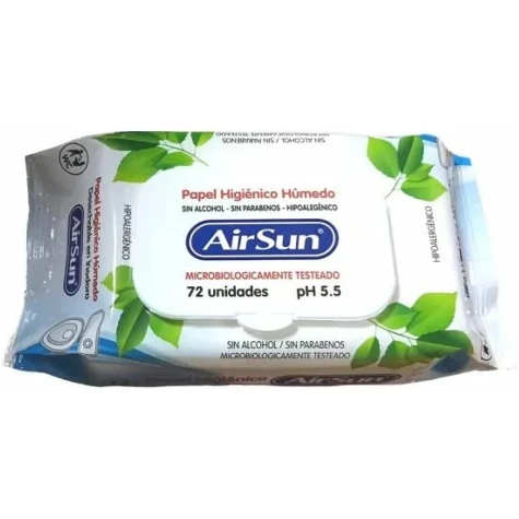 AirSun Papel Higienico x72 unid. Con Tapa