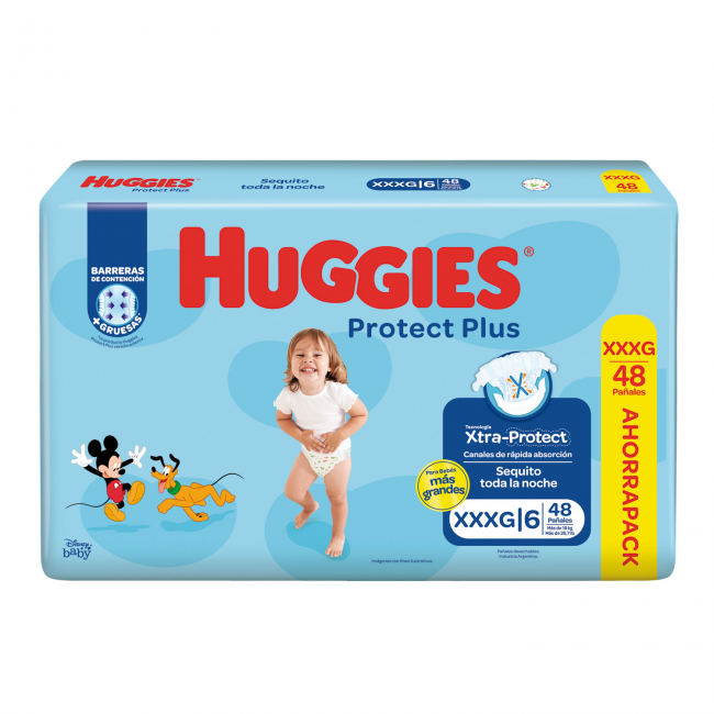 Huggies protec plus xxxg x 48