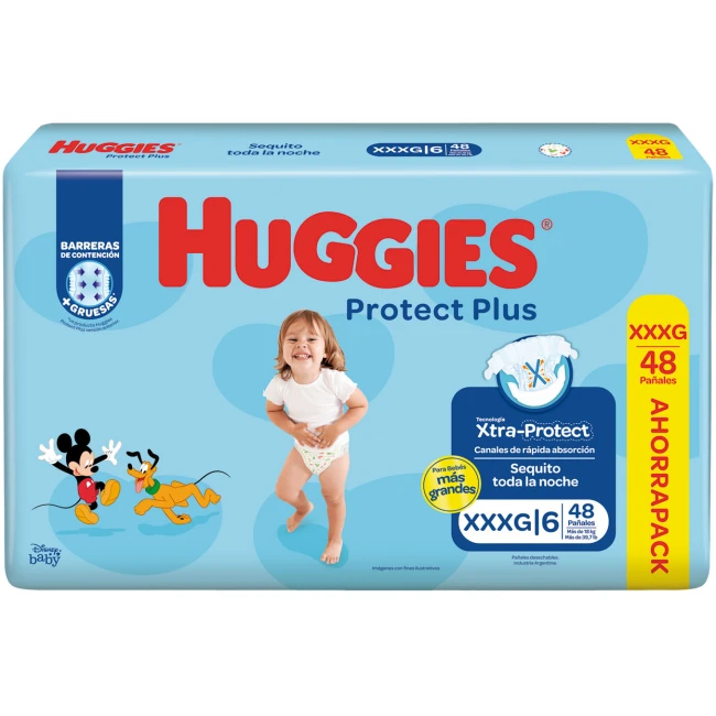 Huggies protec plus xxxg x 48