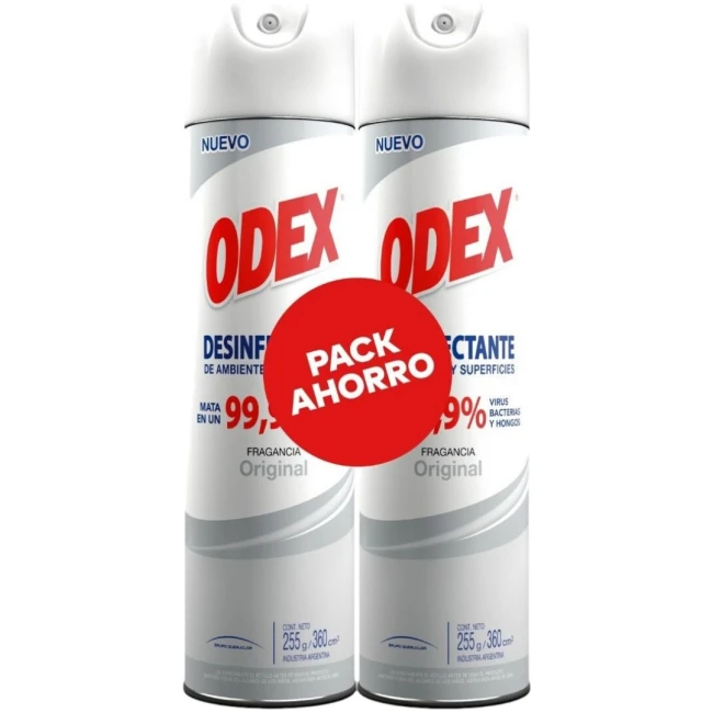 Odex Desinfectante en Aerosol Original Pack x2