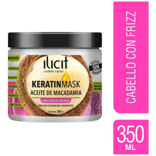 Ilicit Mascara Keratina Macadamia 350g