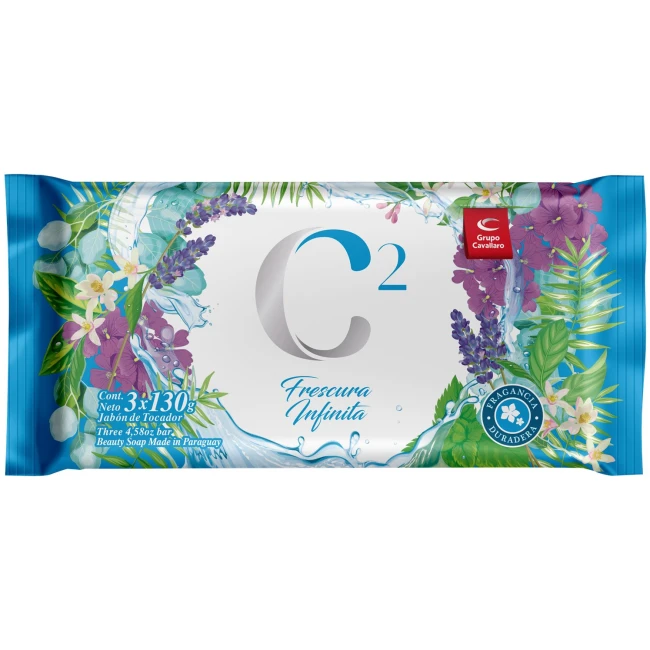 C2 Jabon en Barra Pack x3 130g c/u Frescura Infinita