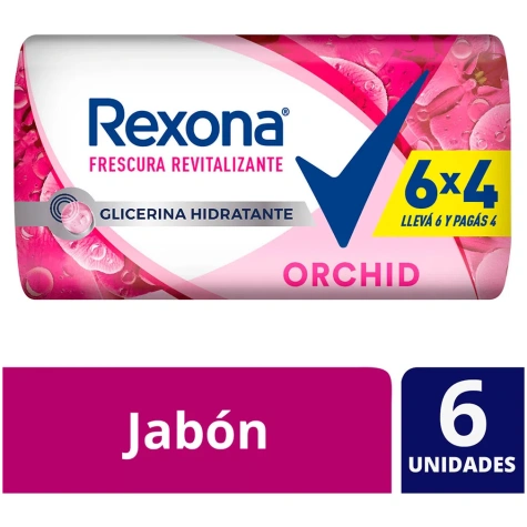 Rexona Jabon en Barra 125g 6x4 Orchid