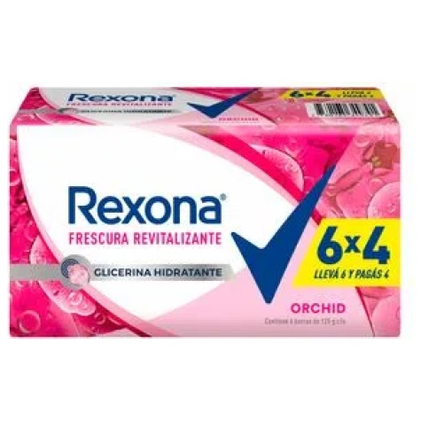 Rexona Jabon en Barra 125g 6x4 Orchid