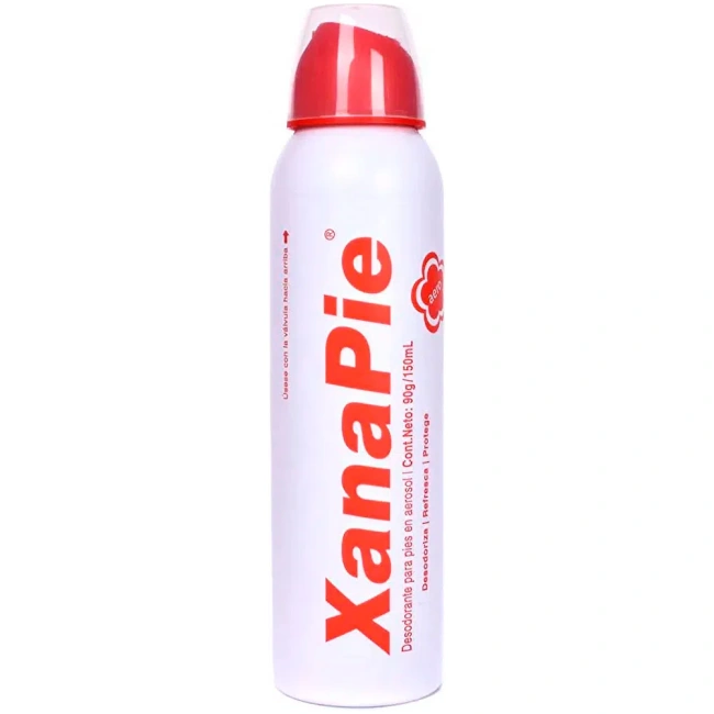 XanaPie Desodorante Para Pies en Aerosol Seco Fresh 150ml