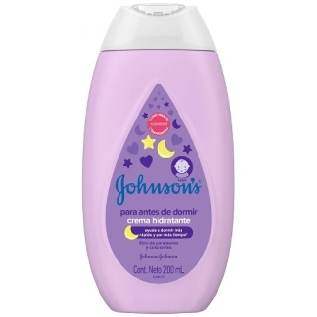 Johnsons Crema Corporal Hidratante Para antes de Dormir 200ml