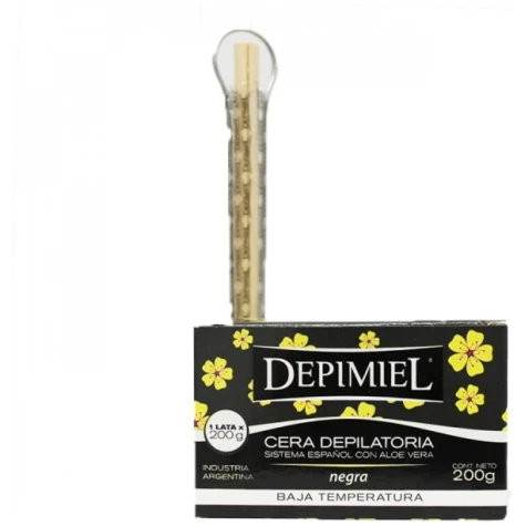 CERA DEPIMIEL NEGRA LATA 200 ML.