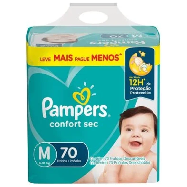 pampers confort sec m 70