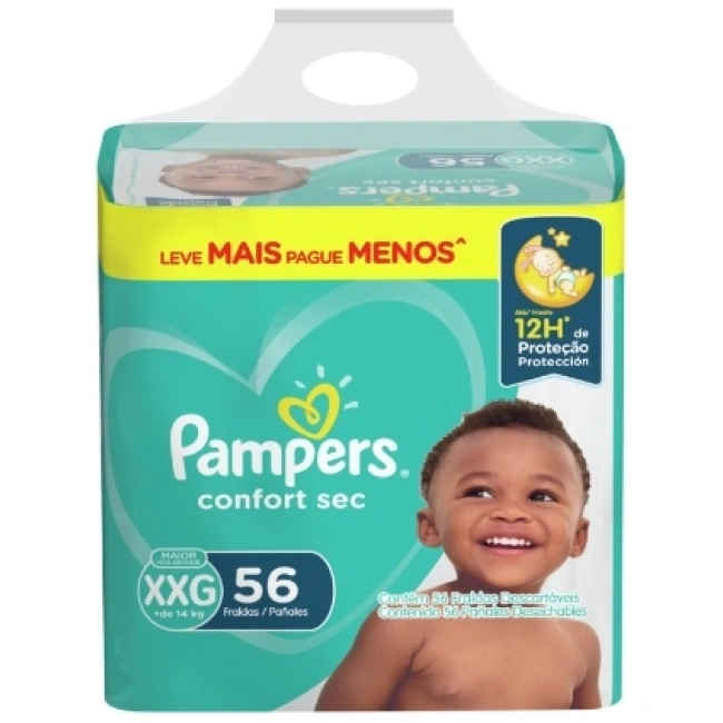 pampers confort sec xxg 56