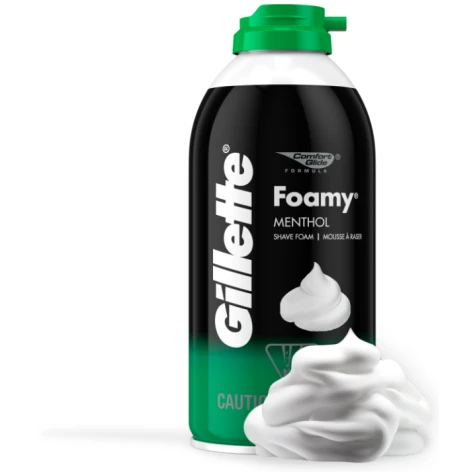 Gillette Foamy espuma de afeitar mentol 175g