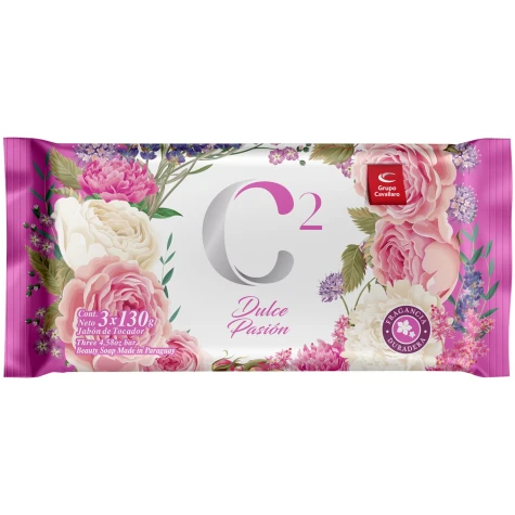 C2 JABON TRIPACK 130G DULCE PASION