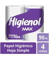 HIGIENOL MAX 4 ROLLOS 90MT