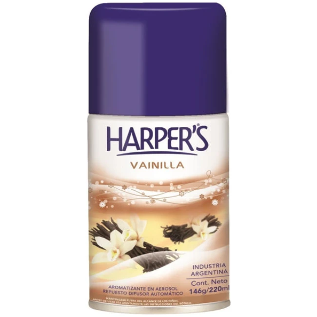 HAERPERS AROMATIZADOR REPUESTO VAINILLA 220ML