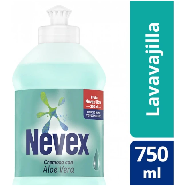 DETERGENTE HURRA NEVEX ALOE VERA 750 ML con descripcion