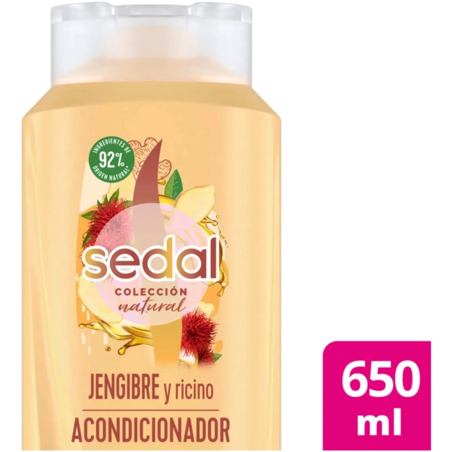 ACONDICIONADOR SEDAL JENGIBRE Y RICINO IA 650ML con descripcion