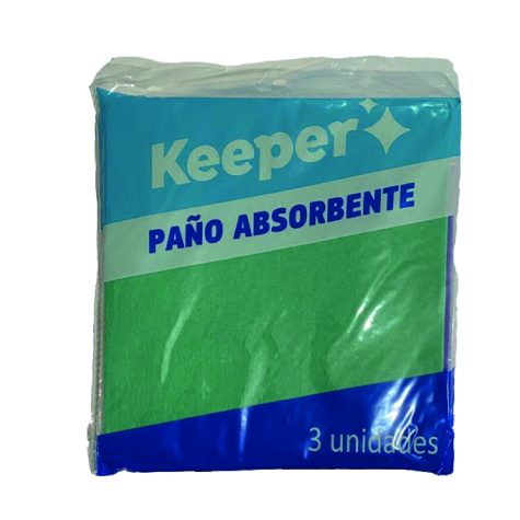 KEEPER PAÑO ABSORBENTE PACK X3