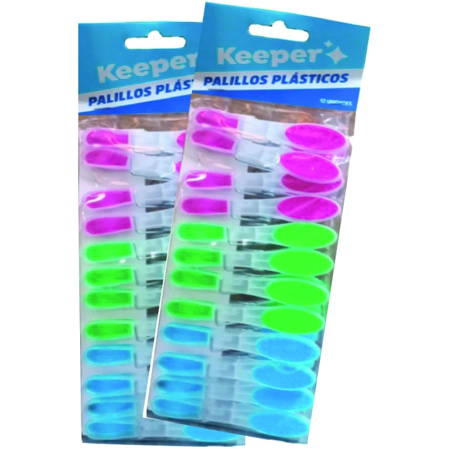 KEEPER PALILLOS PLASTICOS X12