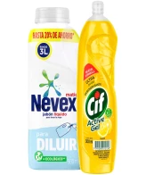 NEVEX LIQUIDO PARA DILUIR 500 ML.+ CIF ACTIVE GEL 300ML