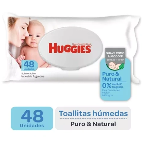 HUGGIES TOALLITAS RECIEN NACIDOX48 con descripcion