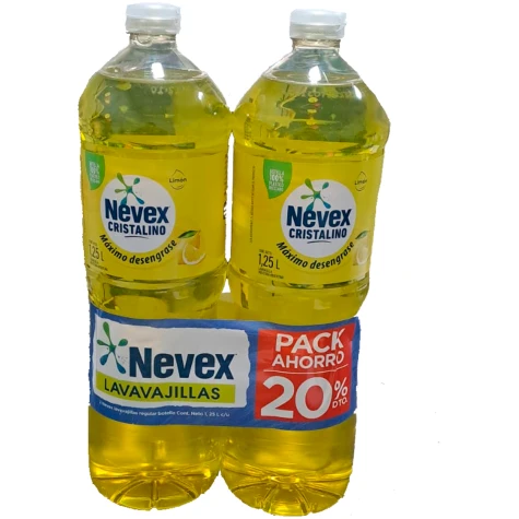 DETERGENTE NEVEX LIMON PACK X 2 1250ML