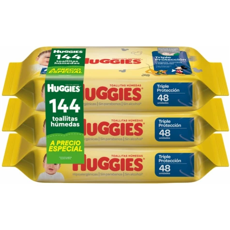 HUGGIES LIMPIEZA COTIDIANA X144