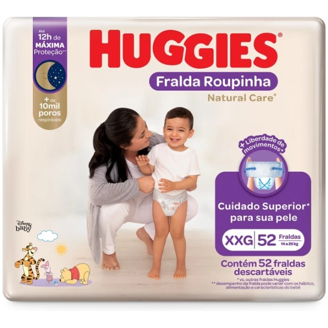 HUGGIES NATURAL CARE PANT XXGX52