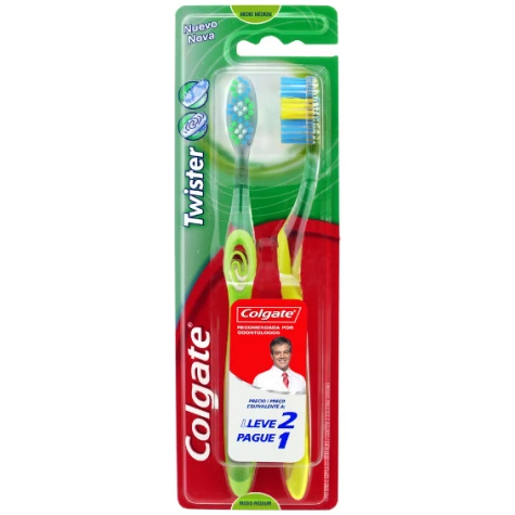 CEPILLO DENTAL COLGATE TWISTER 2X1