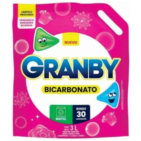 GRANBY JABON LIQUIDO ROPA 3LT LIMON