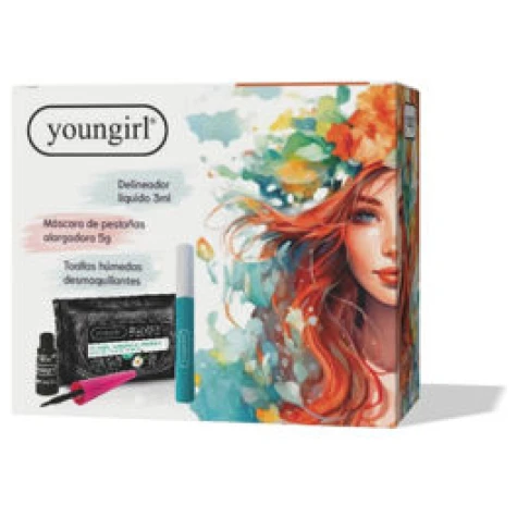 YOUNGIRL MASCARA PESTAÑAS +DELINEADOR +TH DESMAQUILLANTE