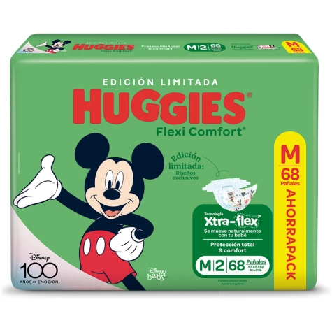 HUGGIES FLEXI COMFORT M 68